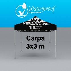 Carpa con tela impermeable 3X3 m