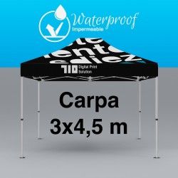 Carpa con tela impermeable 3X4,5 m