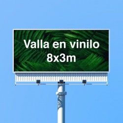 Valla en Vinilo 8x3 m